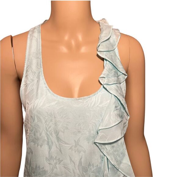 NWT Ali Ro sky blue ruffle dress - Picture 2 of 13